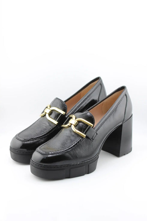 Unisa Chunky Heel Loafer with Buckle